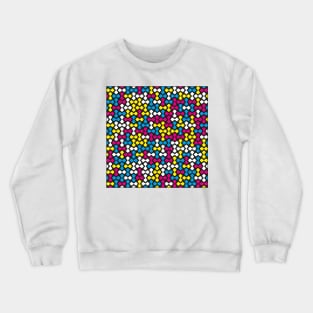 Metasquircle Pattern (CMYK Colour) Crewneck Sweatshirt